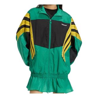 adidas (WMNS) adidas Santiago Woven Track Top Asia Sizing Bold Green KC9133