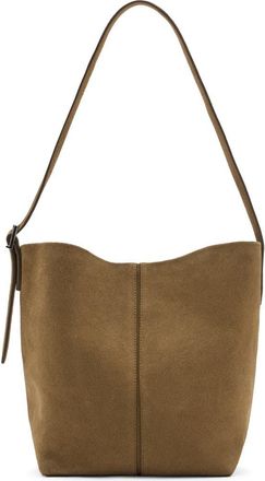 Mango Leather Bucket Bag in Tobacco Brown at Nordstrom