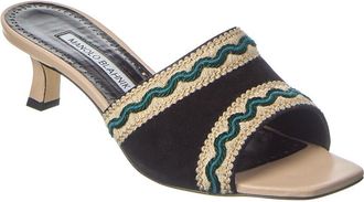 Manolo Blahnik Marebis 50 Suede Sandal