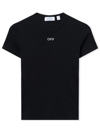 Off-white Basic T Shirt With Logo