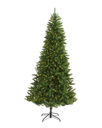 Nearly Natural 7.5Ft Green Valley Fir Artificial Christmas Tree With 500 Clear Led Lights