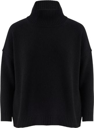 Max Mara Truien & Vesten, Dames, Zwart, S, Wol, Wkdborgia Turtleneck Trui