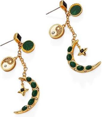 Alex and Ani Statement Earrings in Malachite at Nordstrom