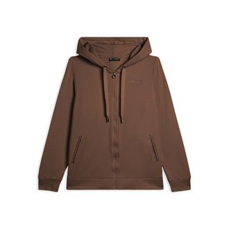 Freddy Felpa sportiva da donna cappuccio e zip con strass bicolore