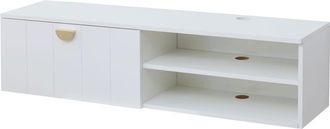 Oviala Mueble de TV de pared moderno de 120 cm en blanco