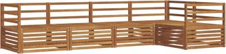 vidaXL Conjunto De Sof&aacute;s De Exterior 5 Uds. Natural Vidaxl