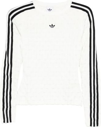 adidas Trui met logodetail en drie strepen - Wit