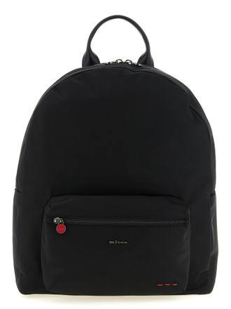 Kiton Black Polyamide Mens Backpack