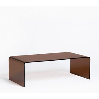 Sklum Sklum - Mesa De Centro En Cristal Transparente (110x55 Cm) Crhis