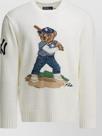 Polo Ralph Lauren knit crew neck sweater embroidered design