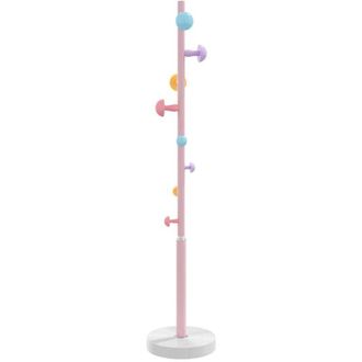 vidaXL Perchero De Hierro Con Recubrimiento En Polvo Rosa 172 Cm Vidaxl