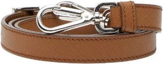 Prada Pre-owned Accessories, female, Brown, Size: ONE SIZE Pre-owned Leather Home-Office Accessory