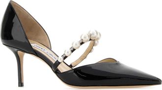 Jimmy Choo London Womens Aurelie 65 Pumps Black Leather