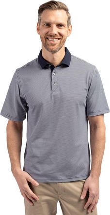 Cutter & Buck Virtue Pique Micro Stripe Mens Short Sleeve Polo