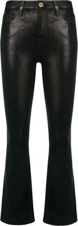 Frame Denim Dames, Broeken, Zwart, Maat: W30 Leer