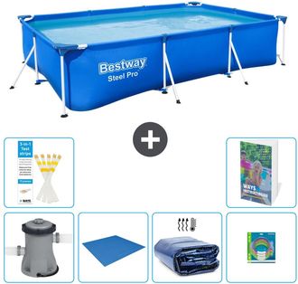 Bestway Piscina Bestway Steel Pro Rectangular - 300x201x66 Cm - 7-piezas S220