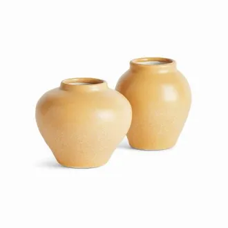 Napa Home & Garden Safrin Bud Vases, Set of 2 - Yellow Ceramic Decor at Nordstrom