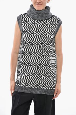 Stella McCartney Maglia in Lana a Collo Alto Senza Maniche Stella McCartney