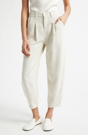 Emporio Armani J8H Relaxed-Fit Pants in Solid White at Nordstrom, Size 32