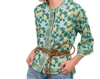 Cecilia Prado Zara Short Cardigan In Green