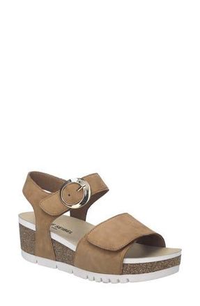 Josef Seibel Quinn 16 Wedge Sandal in Nuss Nubuck at Nordstrom Rack, Size 9-9.5Us / 40Eu