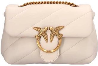 Pinko Love Mini Puff Borse A Tracolla Bianco-Donna
