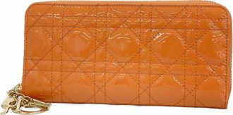 Dior Salmon Pink Long Wallet (Bi-Fold) (Pre-Owned)