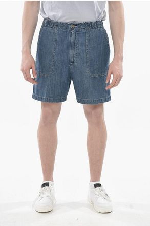 Altea Denim Shorts FATIGUE with Elastic Waist size Xl
