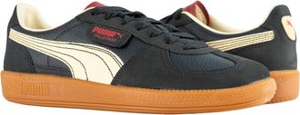 Puma Mens Puma Palermo Players Lane Sneakers 398525-01 Puma Black-Intense Red
