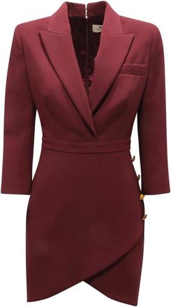 Elisabetta Franchi Abito WO Dress - female - Elisabetta Franchi - Party Dresses - Red - S - Dresses