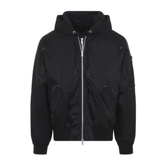 Moose Knuckles Jassen, Heren, Zwart, M, Katoen, Georgie Satin Bomberjack