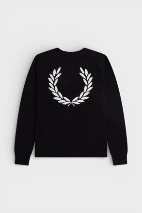 Fred Perry Laurel Wreath Graphic Trui - Zwart