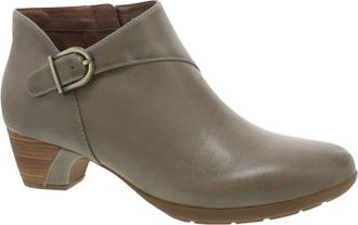 Dansko Womens Darbie Low-Heeled Ankle Boots In Stone Aniline Calf