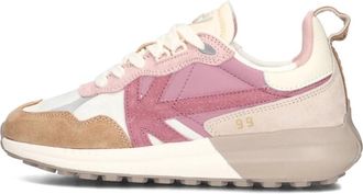 Kaotiko Schoenen, Dames, Veelkleurig, 40 EU, Bruine Detroit Lage Sneakers