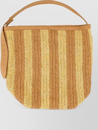 Alysi straw beach bag