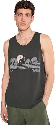 Rvca Balance Horizon Tank Top Mens T Shirt Pirate Black : 2XL, Cotton