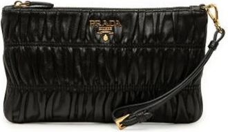 Prada Pre-owned Leather prada-bags - Dames - Vintage Clutch - Zwart - ONE Size - Vintage