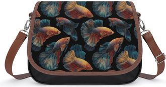 Generic Betta Fish Fashion Womens Crossbody Bags Novelty Handbag Shoulder Bag Purse
