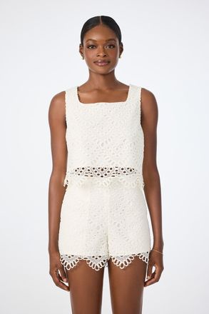 Trina Turk Albi Lace Crop Top