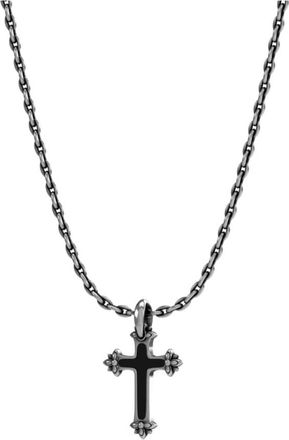 John Richmond Ketting met kleine versierde kruis - Dames - Kettingen - Grijs - ONE Size - Accessoires