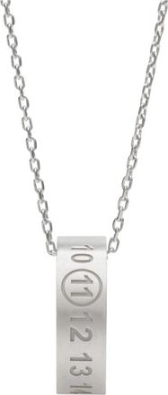 Maison Margiela Number Reference Necklace - unisex - Kettingen - Grijs - ONE Size - Accessoires