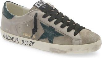 Golden Goose Super-Star Sneaker in Grey/beige/green at Nordstrom, Size 10Us