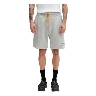 Rhude Classique Sweat Shorts - Heren - Korte broeken - Grijs - Maat: XL Katoen