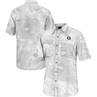 Colosseum Mens Colosseum White Georgetown Hoyas Realtree Aspect Charter Full-Button Fishing Shirt at Nordstrom, Size X-Large