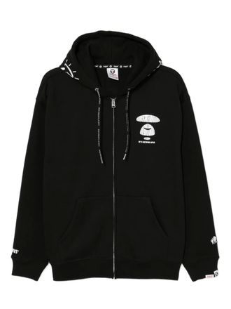 Aape By A Bathing Ape Felpa con cappuccio e logo - Nero