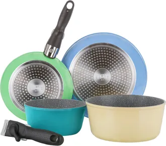 KASANOVA Batteria 4 pezzi con 2 manici staccabili Young