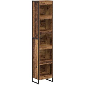 vidaXL Book Cabinet Old Wood 40 x 30 x 189.5 cm Engineered Wood vidaXL