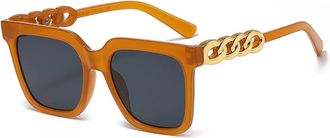 Generic Square Large Frame Sunglasses for Men and For Women, Outdoor Holiday Beach Glasses (Color : C, Size : Medium)