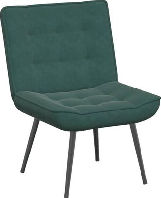 vidaXL Vidaxl - Sill&oacute;n De Relax Terciopelo Verde Oscuro 64x74x84 Cm