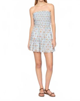 Sea New York Freya Strapless Mini Dress In Multi